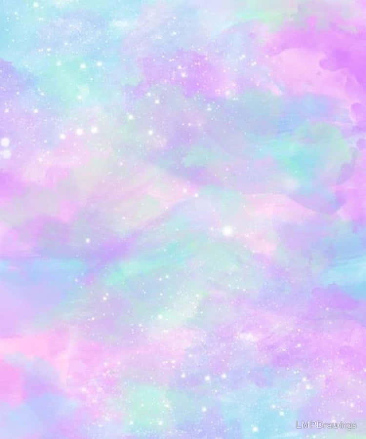 A Visual Delight: Explore The Colors Of The Cute Pastel Galaxy Wallpaper