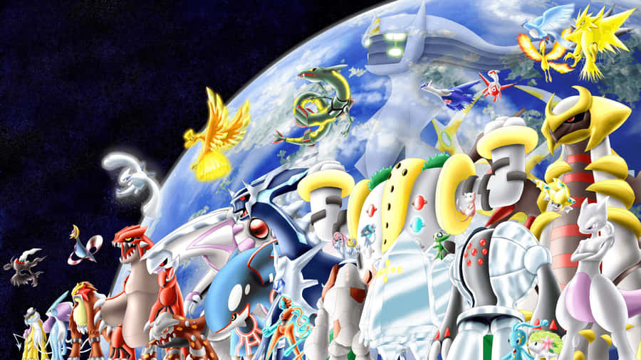 A Visual Of Every Legendary Pokemon Wallpaper