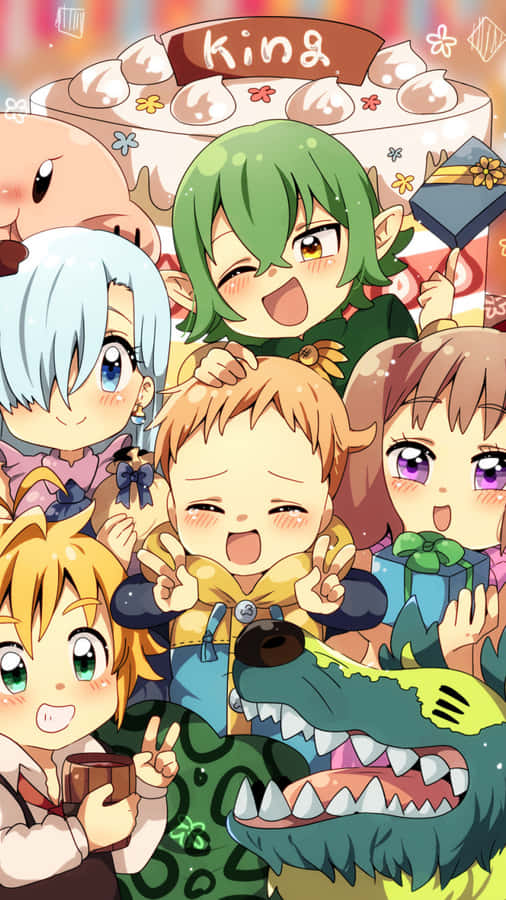 A Visual Take On The Classic Christian Moral Concept Of The Seven Deadly Sins On An Iphone. Wallpaper