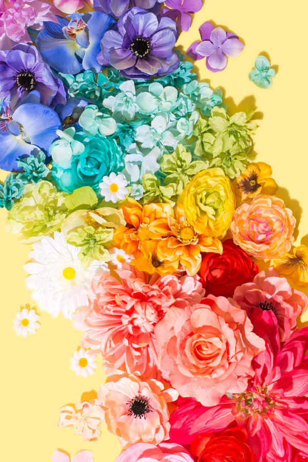 A Vivid Display Of Beautiful, Colorful Flowers Perfect For Your Iphone. Wallpaper