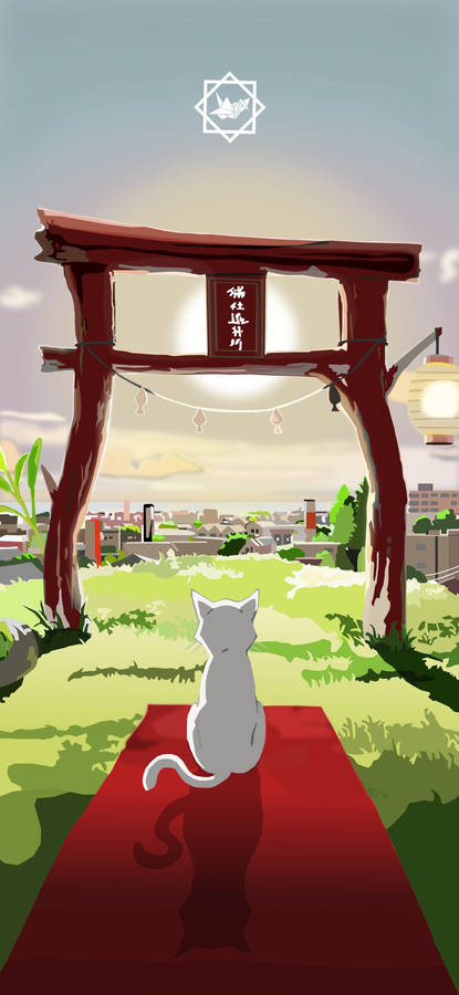 A Whisker Away Torii Gate Wallpaper