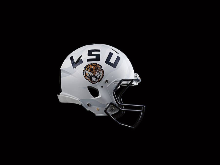 A White Helmet With The Ksu Logo On It Wallpaper