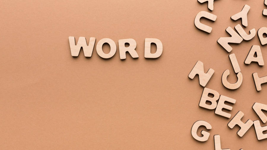 A Wooden Word Wallpaper