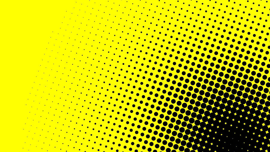 A Yellow And Black Halftone Background Wallpaper