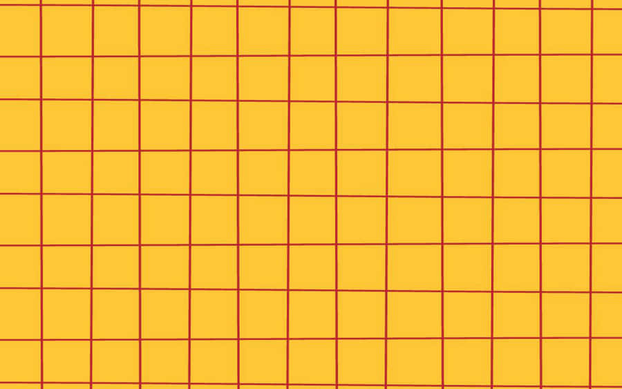 A Yellow And Red Grid Background Wallpaper
