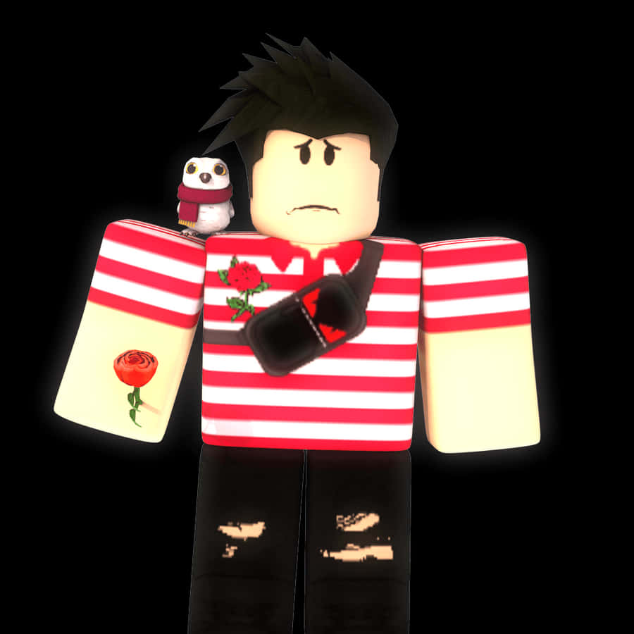 A Young Roblox Boy Enjoys Playing His Favorite Game Wallpaper
