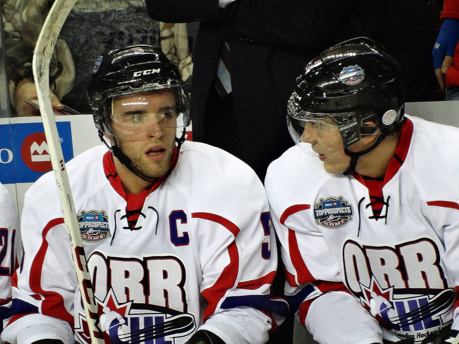 Aaron Ekblad And Alex Peters Chl Nhl Top Prospects Game Wallpaper