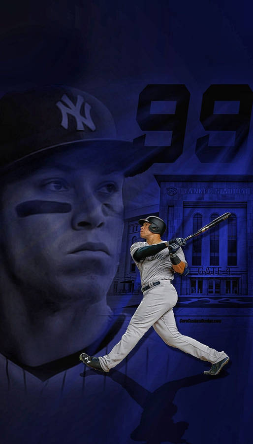 Aaron Judge Full Body Swing Wallpaper