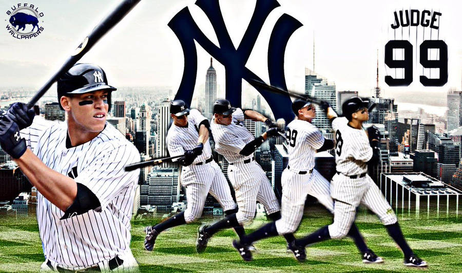 Aaron Judge In Motion Wallpaper