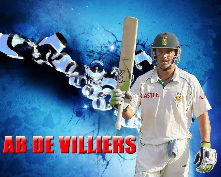 Ab De Villiers Abstract Blue Background Wallpaper