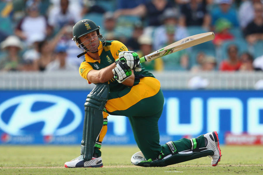 Ab De Villiers Powerful Swing Wallpaper