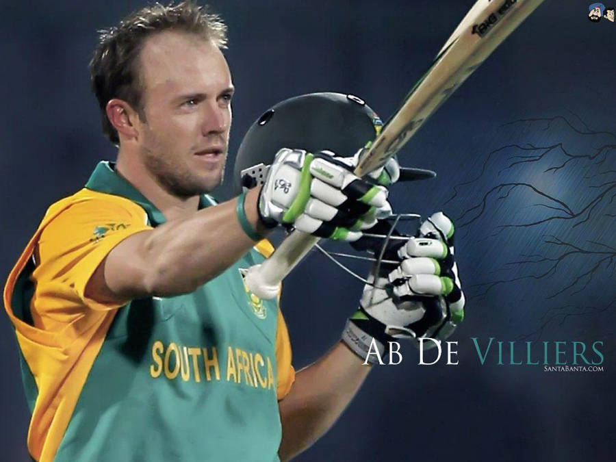 Ab De Villiers - Unleashing The Power Of Cricket Wallpaper