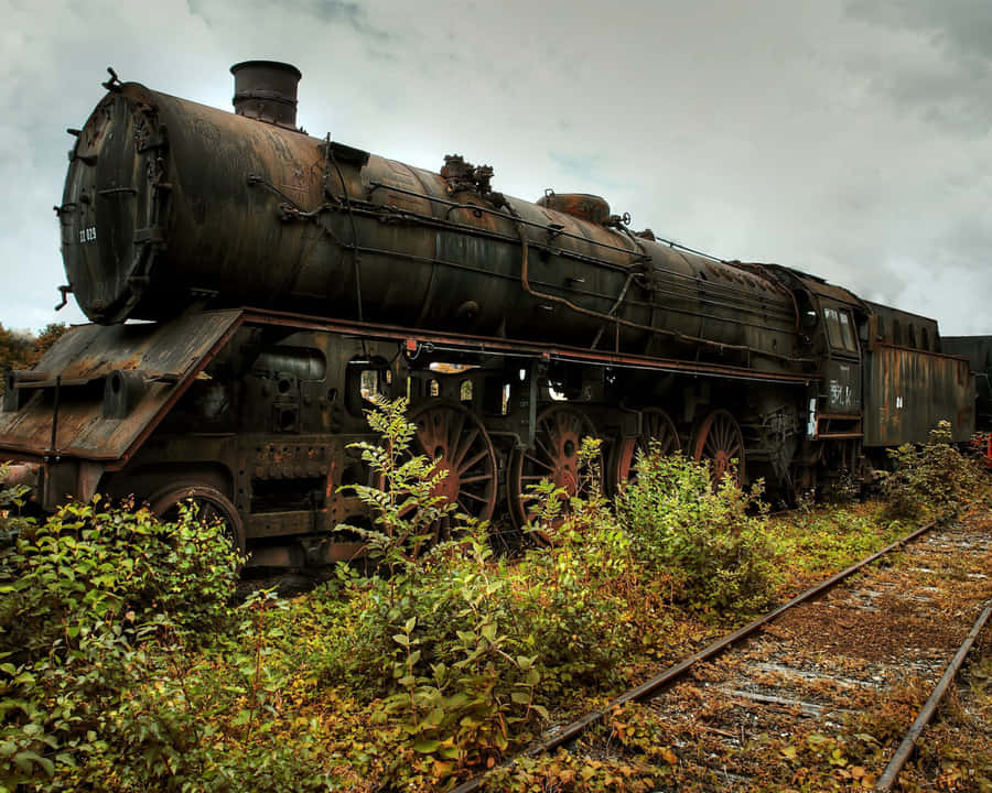 Abandoned Steam Locomotive Wallpaper