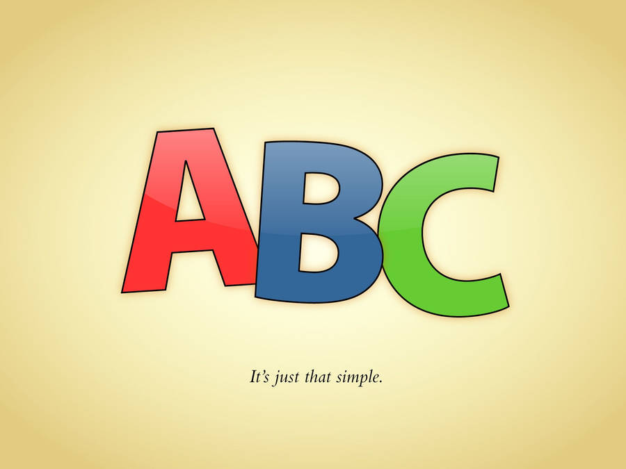 Abc It's Just That Simple Wallpaper