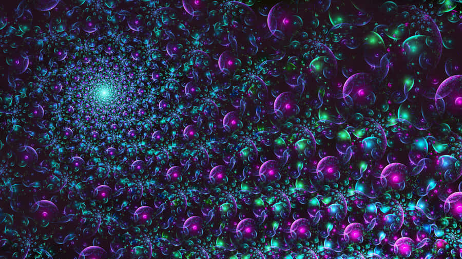 Abrupt Shift In Transition From Purples And Blues Of An Ombre Effect Wallpaper