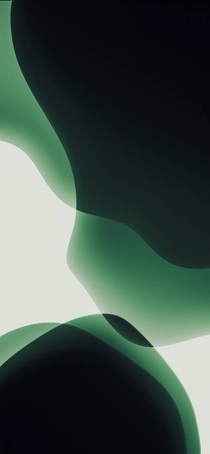 Abstract Art With Curves Green Iphone Wallpaper