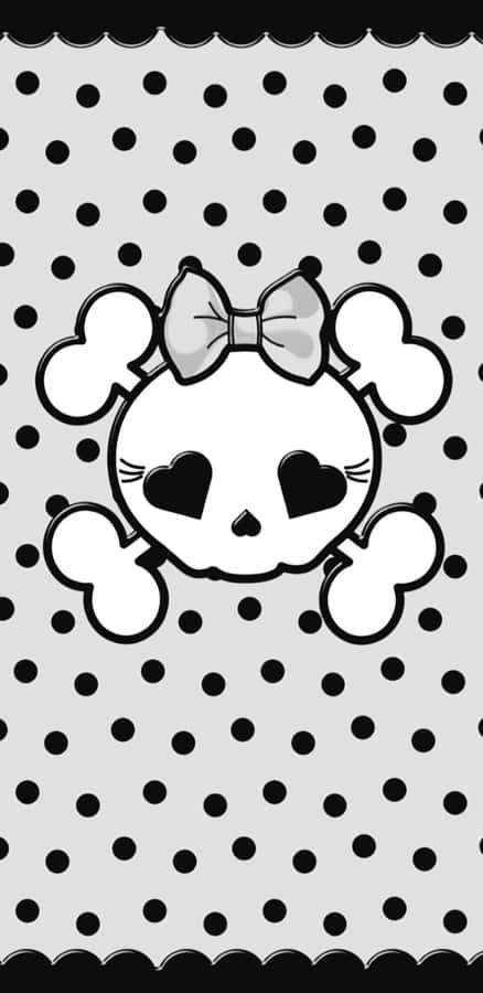 Abstract Black And White Dots Pattern Wallpaper