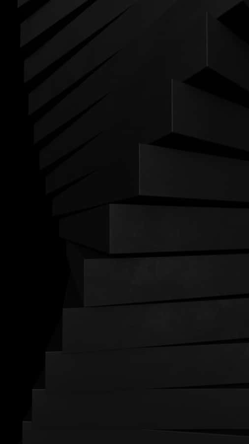 Abstract Black Geometric Design Wallpaper