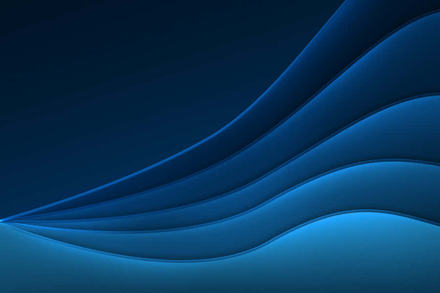 Abstract Blue Waves Background Wallpaper