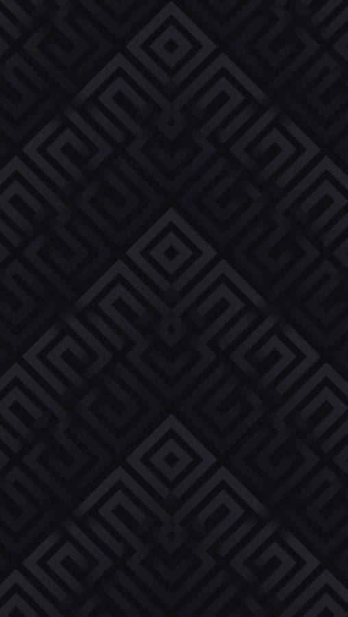 Abstract Chevron Sayagata Black Pattern Wallpaper