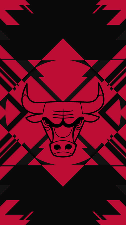 Abstract Chicago Bulls Phone Wallpaper