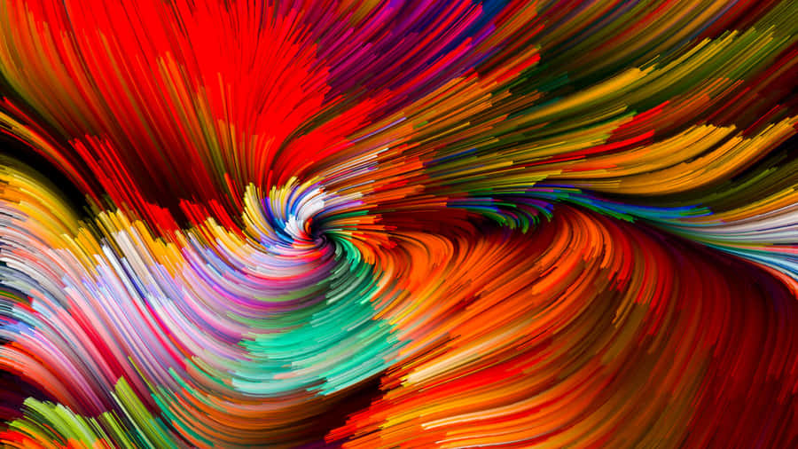 Abstract Colorful Swirls Of Paint Wallpaper