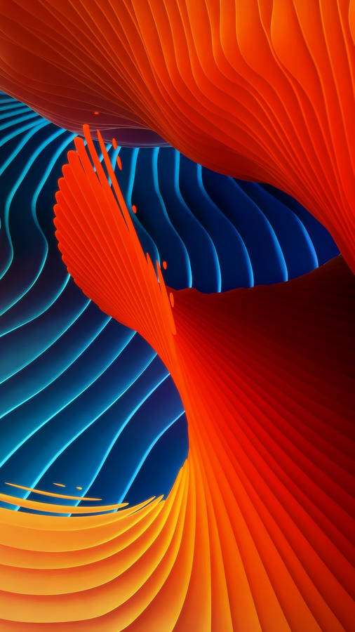 Abstract Colorful Wave Top Iphone Hd Wallpaper