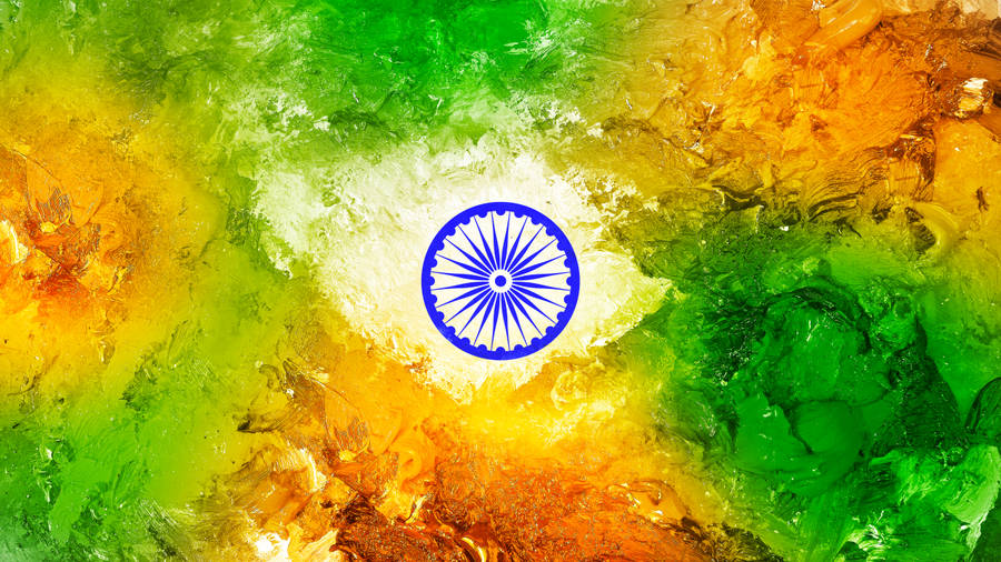 Abstract Colours Of Indian Flag 4k Wallpaper