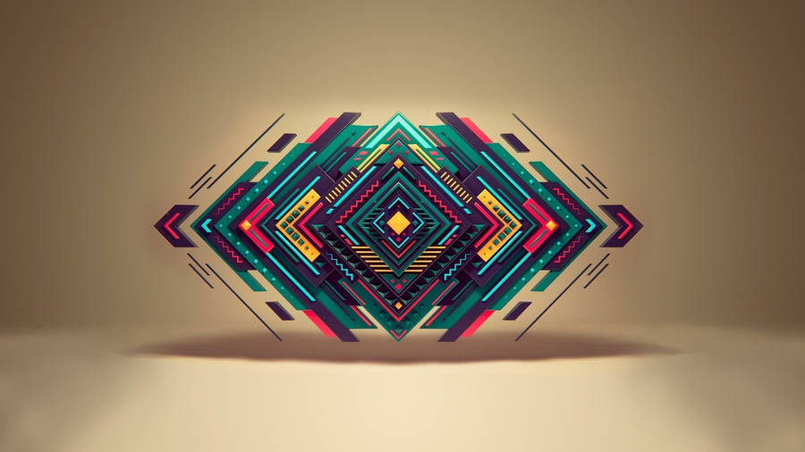 Abstract Geometric Diamond Art Wallpaper