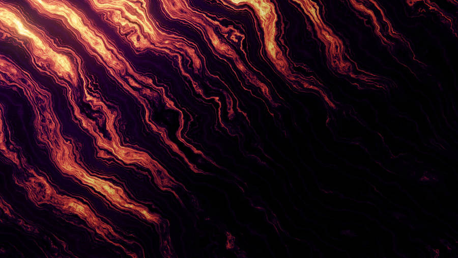 Abstract Glowing Yellow Waves Wallpaper