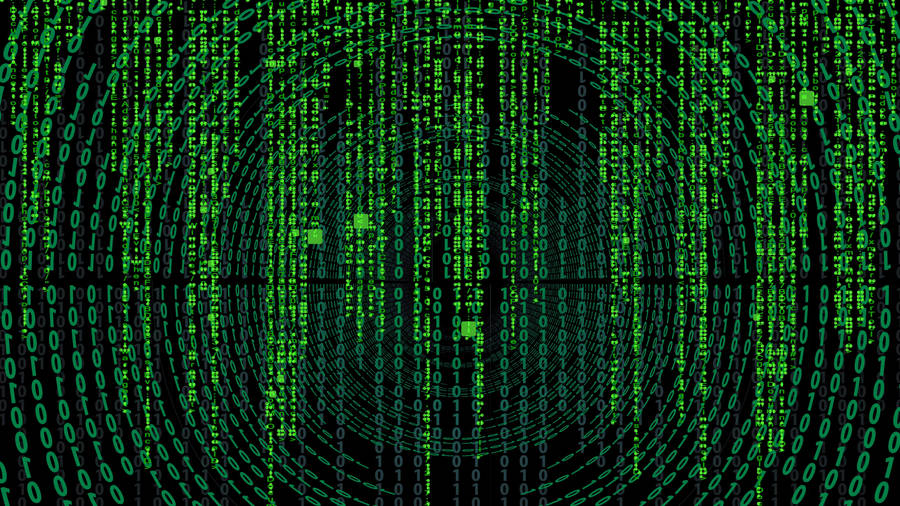 Abstract Green Matrix Codes Hacker 4k Wallpaper