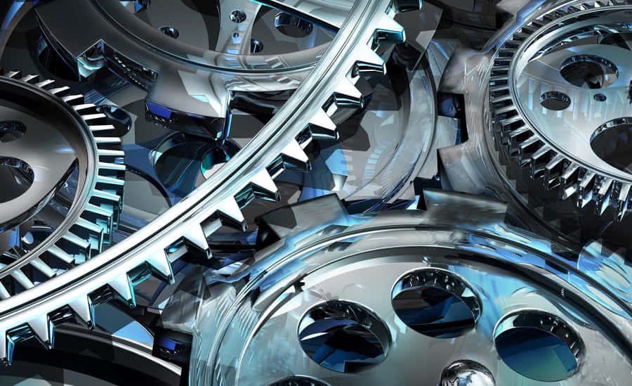 Abstract Mechanical Gearsand Cogs Wallpaper