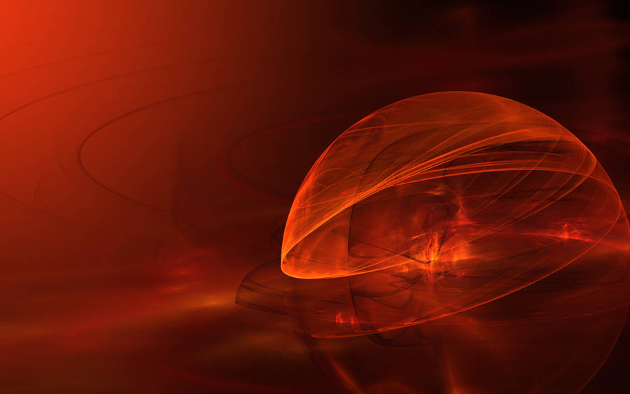 Abstract Orange Sphere Wallpaper