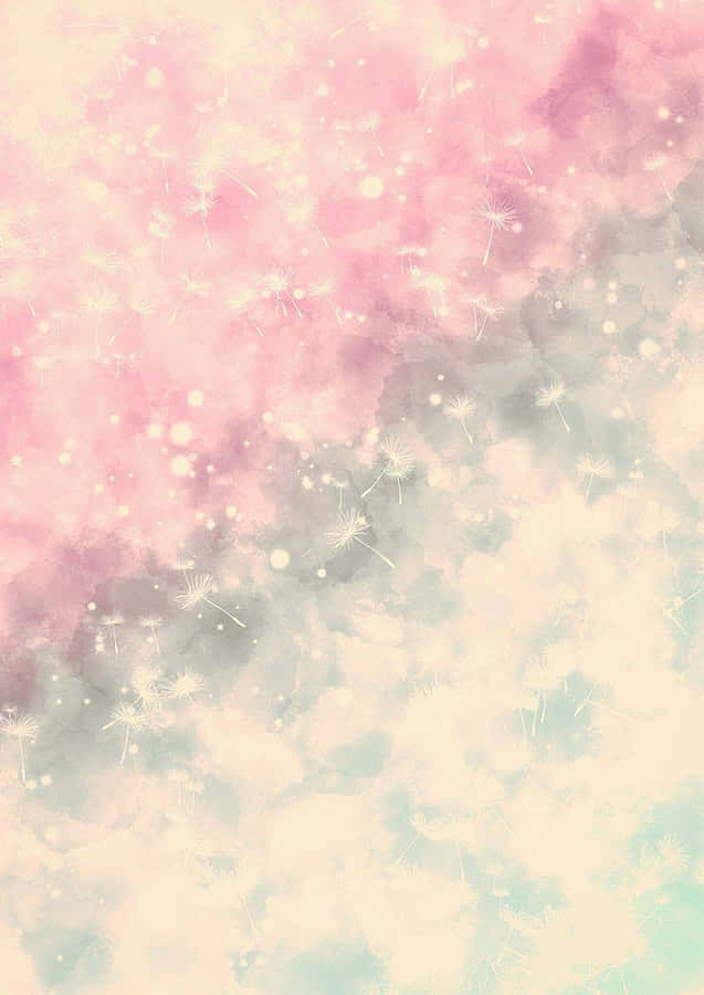 Abstract Pastel Dandelion Background Wallpaper