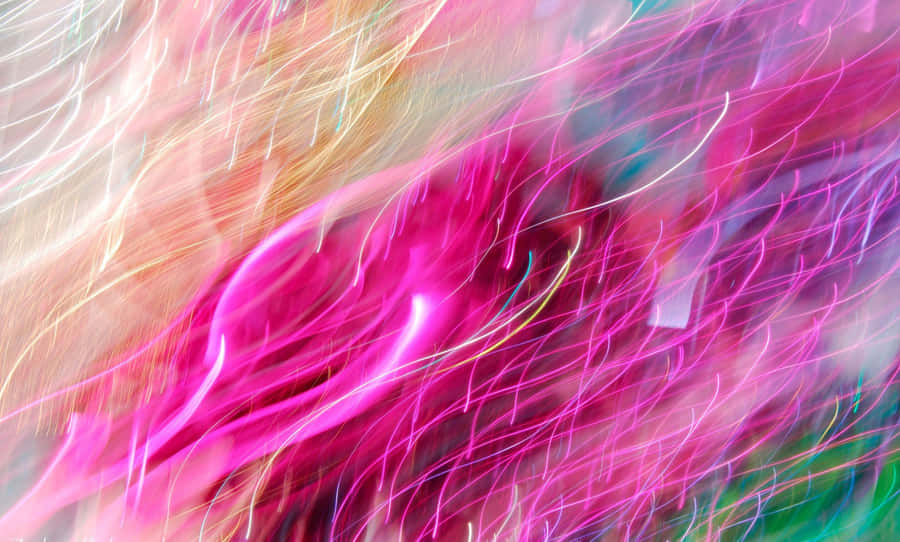 Abstract Pink And Green Abstract Painting Wallpaper
