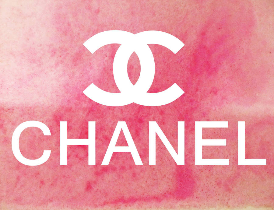 Abstract Pink Chanel Logo Wallpaper