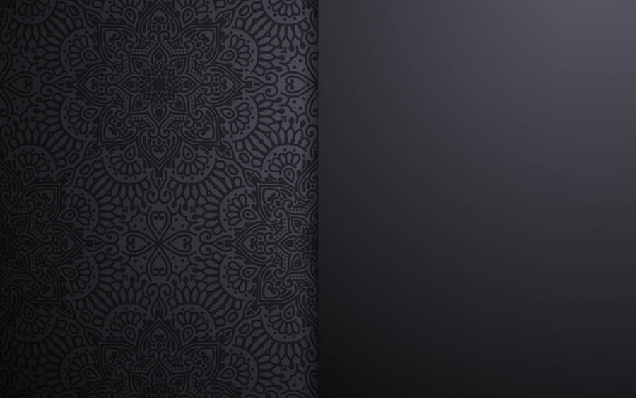 Abstract Plain And Ethnic Black Pattern Wallpaper