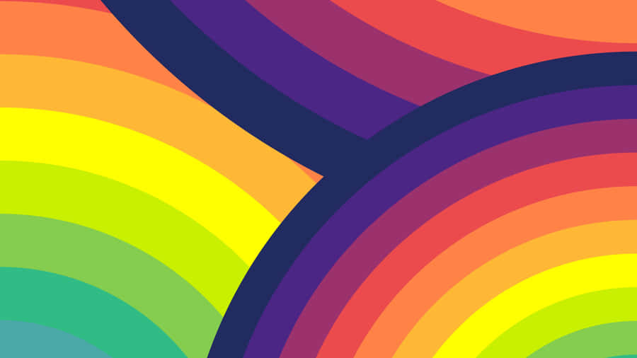 Abstract Rainbow Swirl Background Wallpaper