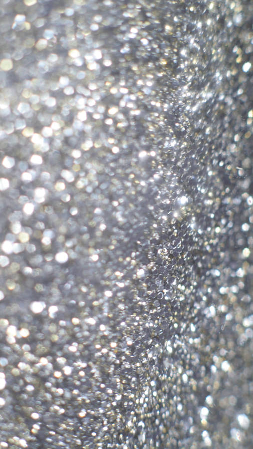 Abstract Silver Glitter Texture Wallpaper