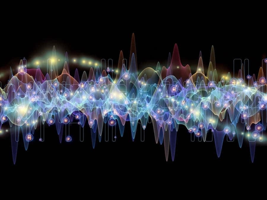 Abstract Sound Wave Illustration Wallpaper