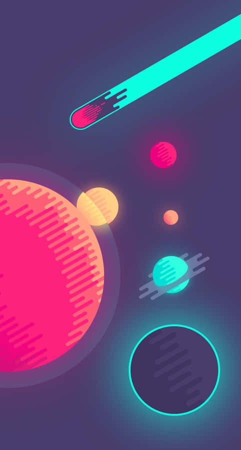 Abstract Space Vector Art Wallpaper