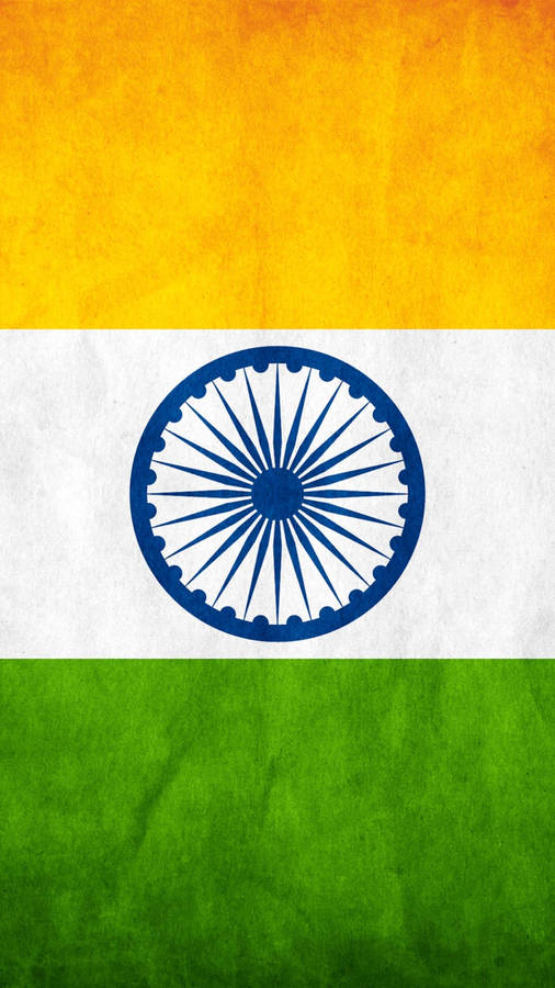 Abstract Texture Indian Flag Mobile Wallpaper