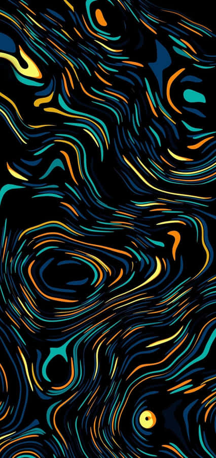 Abstract Vortex Pattern Wallpaper