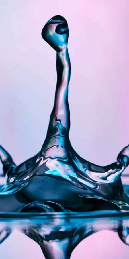 Abstract Water Drop Sculpture Wallpaper