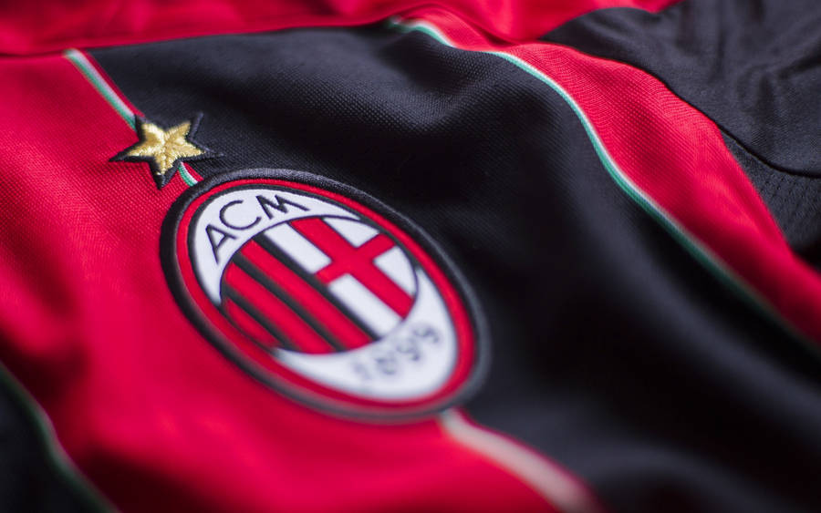 Ac Milan Emblem Close Up Wallpaper