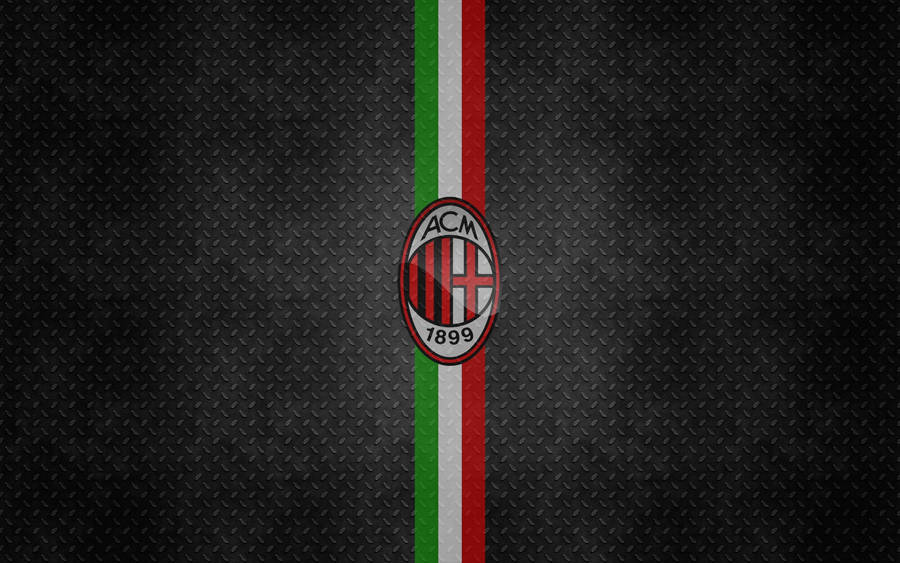 Ac Milan Metal Texture Wallpaper