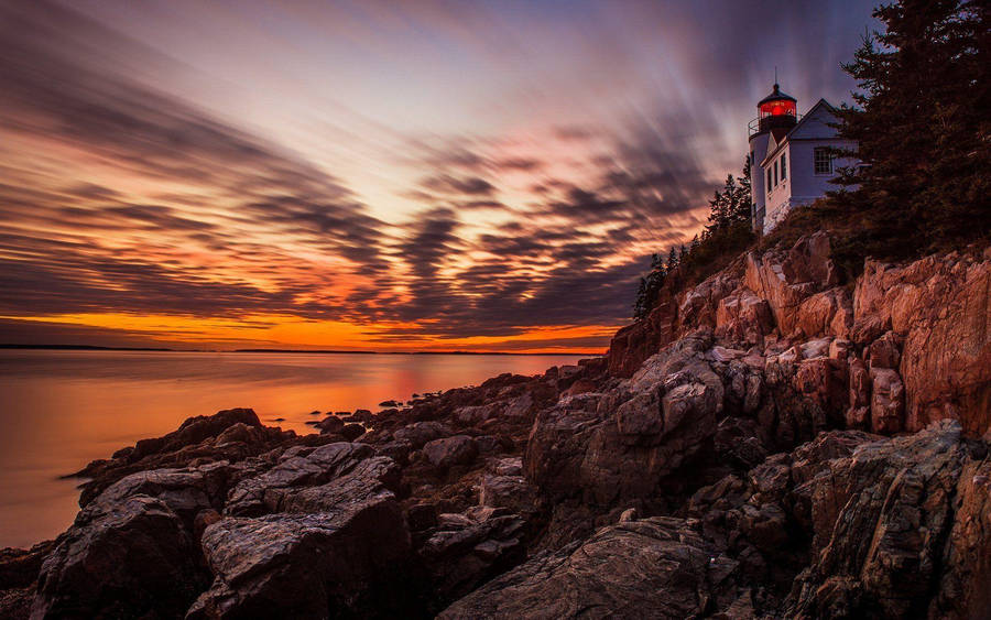 Acadia National Park Head Light Station Wallpaper