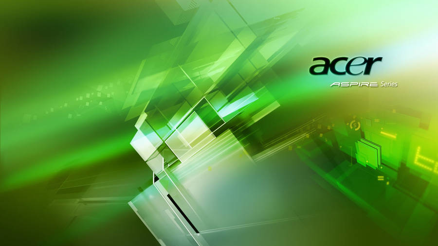 Acer Aspire Series Laptop With Geometric Background Wallpaper