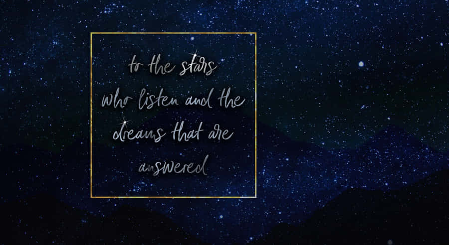 Acotar Quote Dark Sky Wallpaper