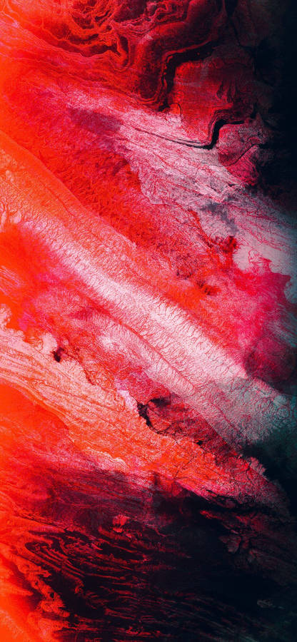 Acrylic Painting Red Iphone Wallpaper